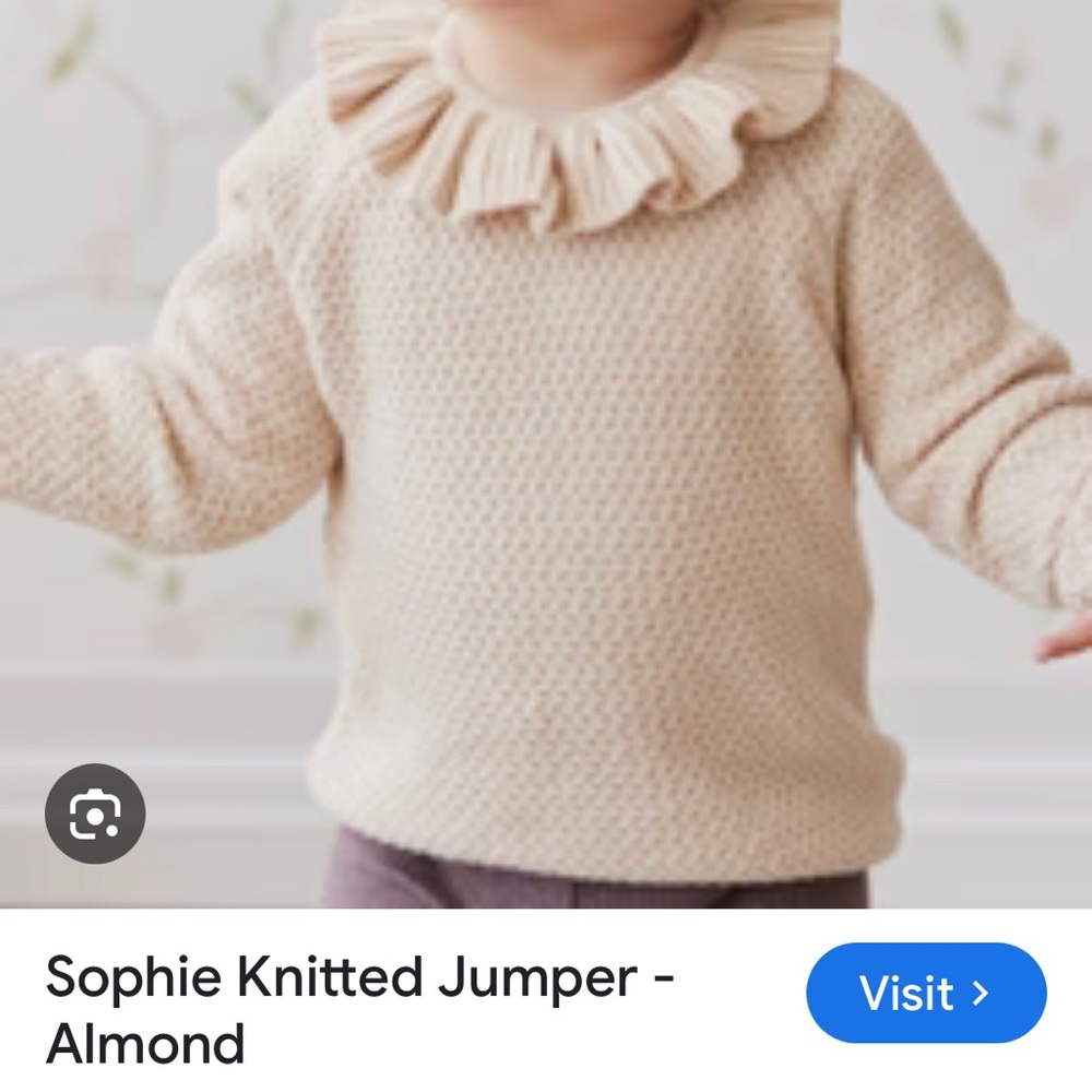 ISO: Jamie Kay Sophie knitted jumper in Almond size nb or 0-3